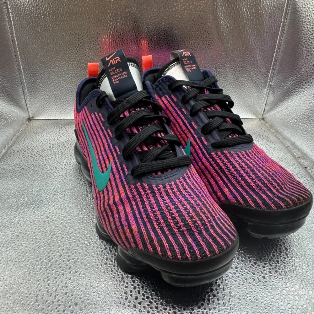 Size 5.5Y Nike‎ Air Vapormax Fly Knit 3 Kids Blackened Blue Running Shoes BQ5238